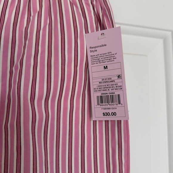 Wild Fable Side-Tie Striped Pants size M NWT - Picture 2 of 3
